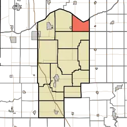 Location in Jasper County