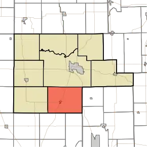 Location of Liberty Township in Fulton County