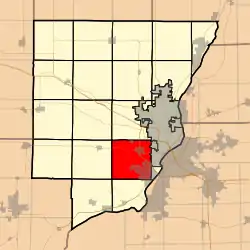 Location in Peoria County