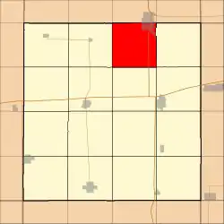 Location in Hancock County