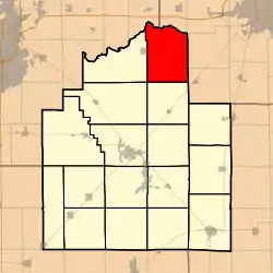 Location in Christian County