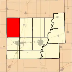 Location in Coles County