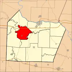 Location in Cooper County