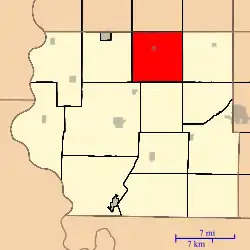 Location in Fremont County