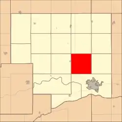 Location in Platte County