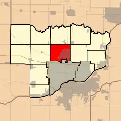 Location in Scott County