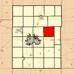 Location in Champaign County