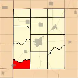 Location in Saline County