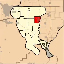 Location of Tamms Precinct in Alexander County