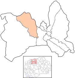 Location of Municipality of Gjorče Petrov
