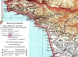 Image 11Map of Sukhumi district (Abkhazia), 1890s (from History of Abkhazia)