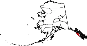 State map highlighting Sitka