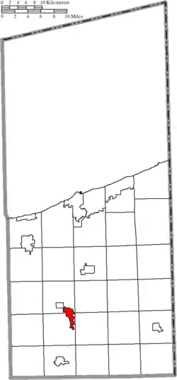 Location of Roaming Shores in Ashtabula County