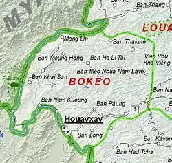 Map of Bokeo province