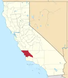 Location in the state of California