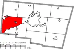 Location of Bethel Township in Clark County