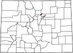 State map highlighting City and County of Broomfield