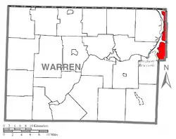Former location of Corydon Township in modern-day Warren County