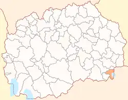 Location of Dojran Municipality