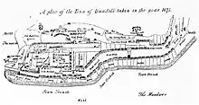 Map of Dundalk, 1675