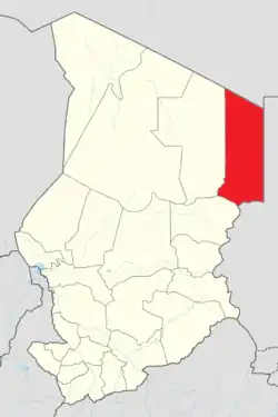 Amdjarassأم جرس is located in Chad