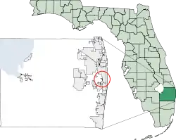 Location of Glen Ridge, Florida
