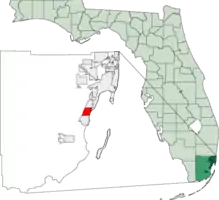 Location in Miami-Dade and the state of Florida.