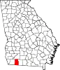 State map highlighting Grady County