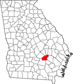 State map highlighting Jeff Davis County