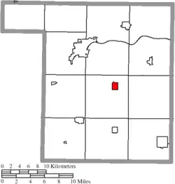 Location of Malinta in Henry County