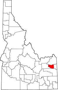 State map highlighting Madison County