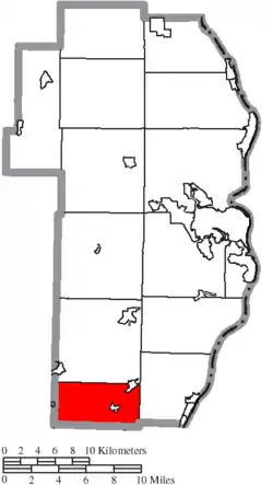 Location of Mount Pleasant Township in Jefferson County