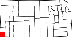 State map highlighting Morton County
