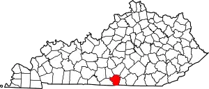 State map highlighting Cumberland County