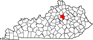 Location in the Commonwealth of Kentucky