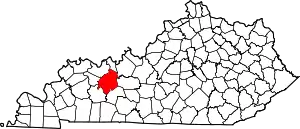 Map of Kentucky highlighting Ohio County
