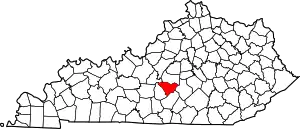 State map highlighting Taylor County