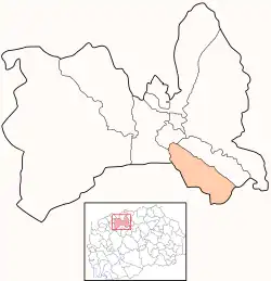 Location of Municipality of Kisela Voda