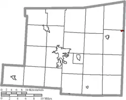 Location of Brinkhaven in Knox County