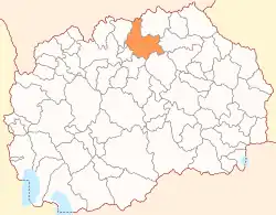 Location of Municipality of Kumanovo