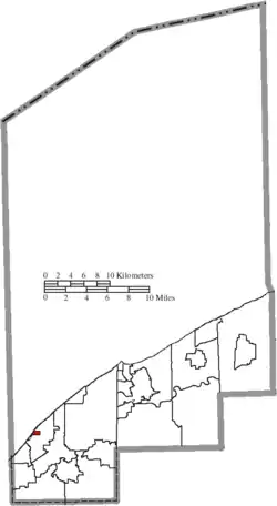 Location of Timberlake in Lake County