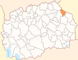 Location of Municipality of Makedonska Kamenica