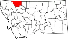 Glacier County map