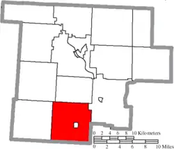 Location of Marion Township in Morgan County