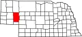 Map of Nebraska highlighting Garden County