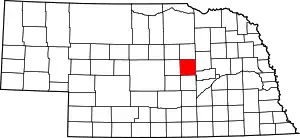 State map highlighting Greeley County