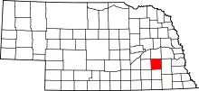 State map highlighting Seward County