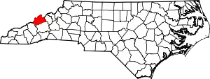 State map highlighting Madison County