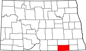 Dickey County map