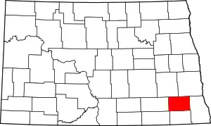 Ransom County map